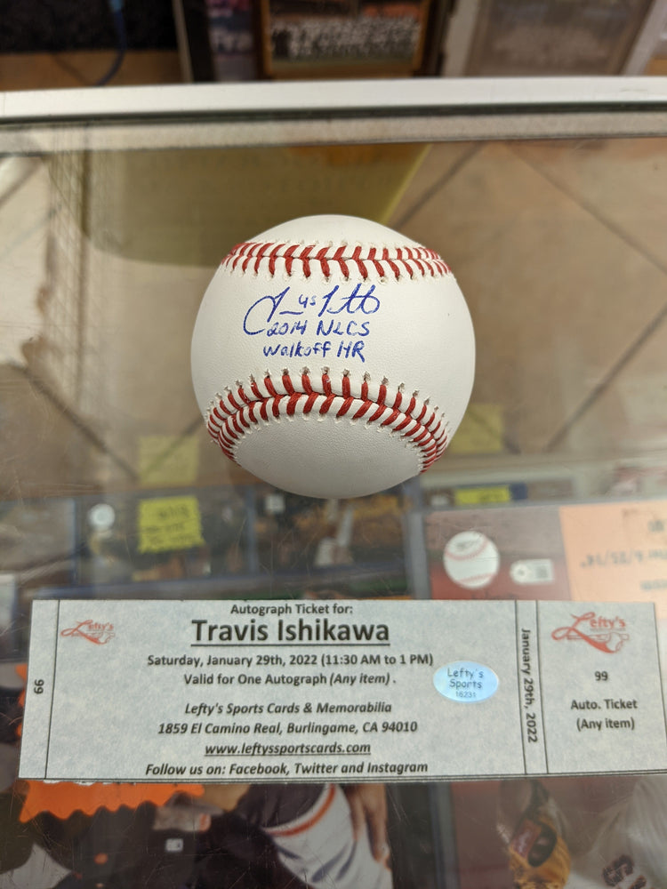 Travis Ishikawa "2014 NLCS Walkoff HR" San Francisco Giants Autographed Baseball