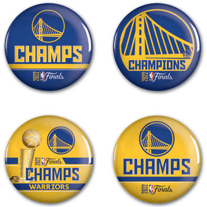 Golden State Warriors 2022 Finals Champs 4 Button Pack